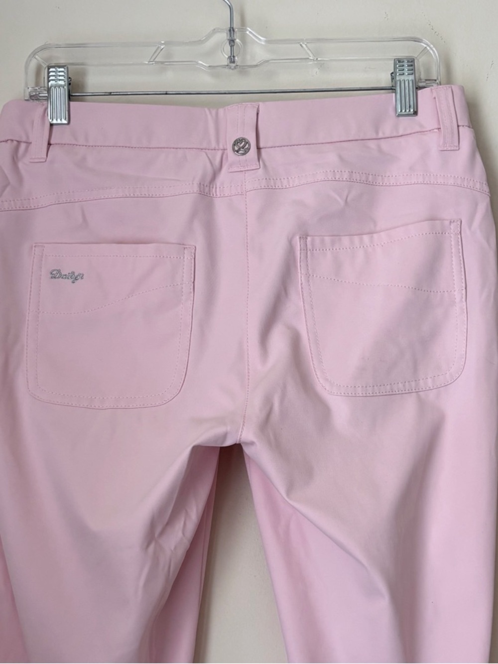 Daily Sports Pink Lyric Capri Cropped Pants Sz 8 Golf Athleisure - Picture 5 of 8